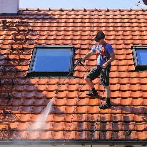 Reinigen van pannendak in Rhenen